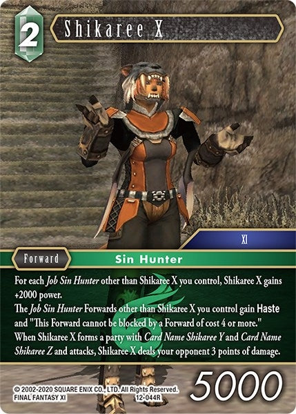 Image for Shikaree X (Opus XII) (12-044R) - Final Fantasy TCG