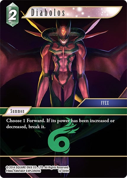 Image for Diabolos (Opus XII) (12-049H) - Final Fantasy TCG