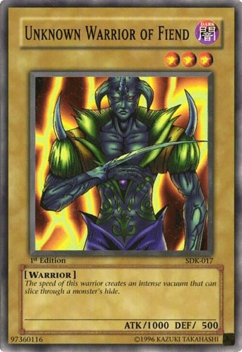 Image for Unknown Warrior of Fiend (Starter Deck: Kaiba) (SDK-017) - YuGiOh
