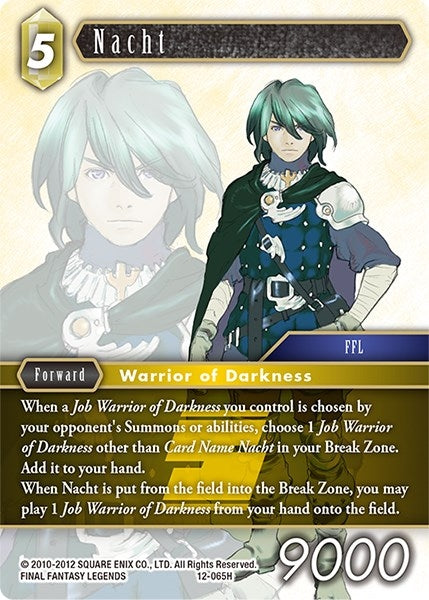 Image for Nacht (Opus XII) (12-065H) - Final Fantasy TCG