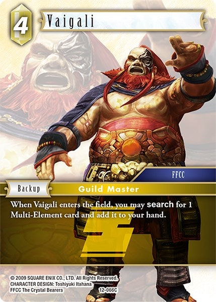 Image for Vaigali (Opus XII) (12-066C) - Final Fantasy TCG