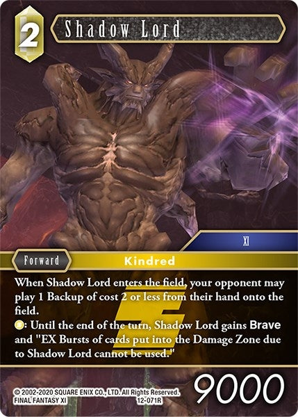 Image for Shadow Lord (Opus XII) (12-071R) - Final Fantasy TCG