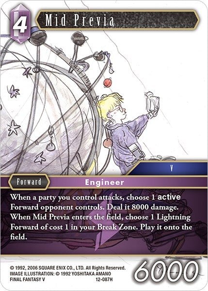 Image for Mid Previa (Opus XII) (12-087H) - Final Fantasy TCG