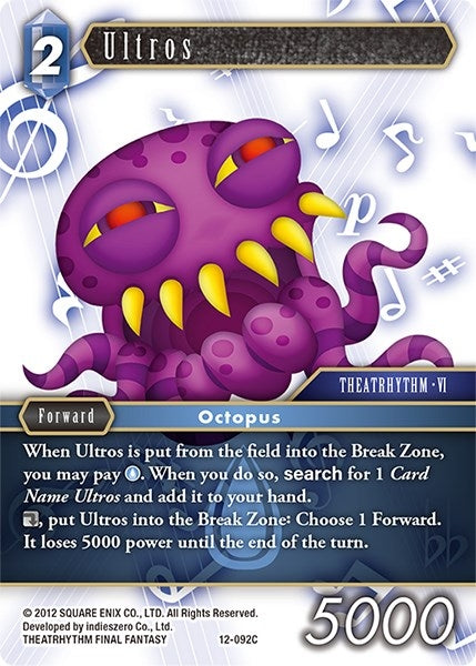 Image for Ultros (Opus XII) (12-092C) - Final Fantasy TCG