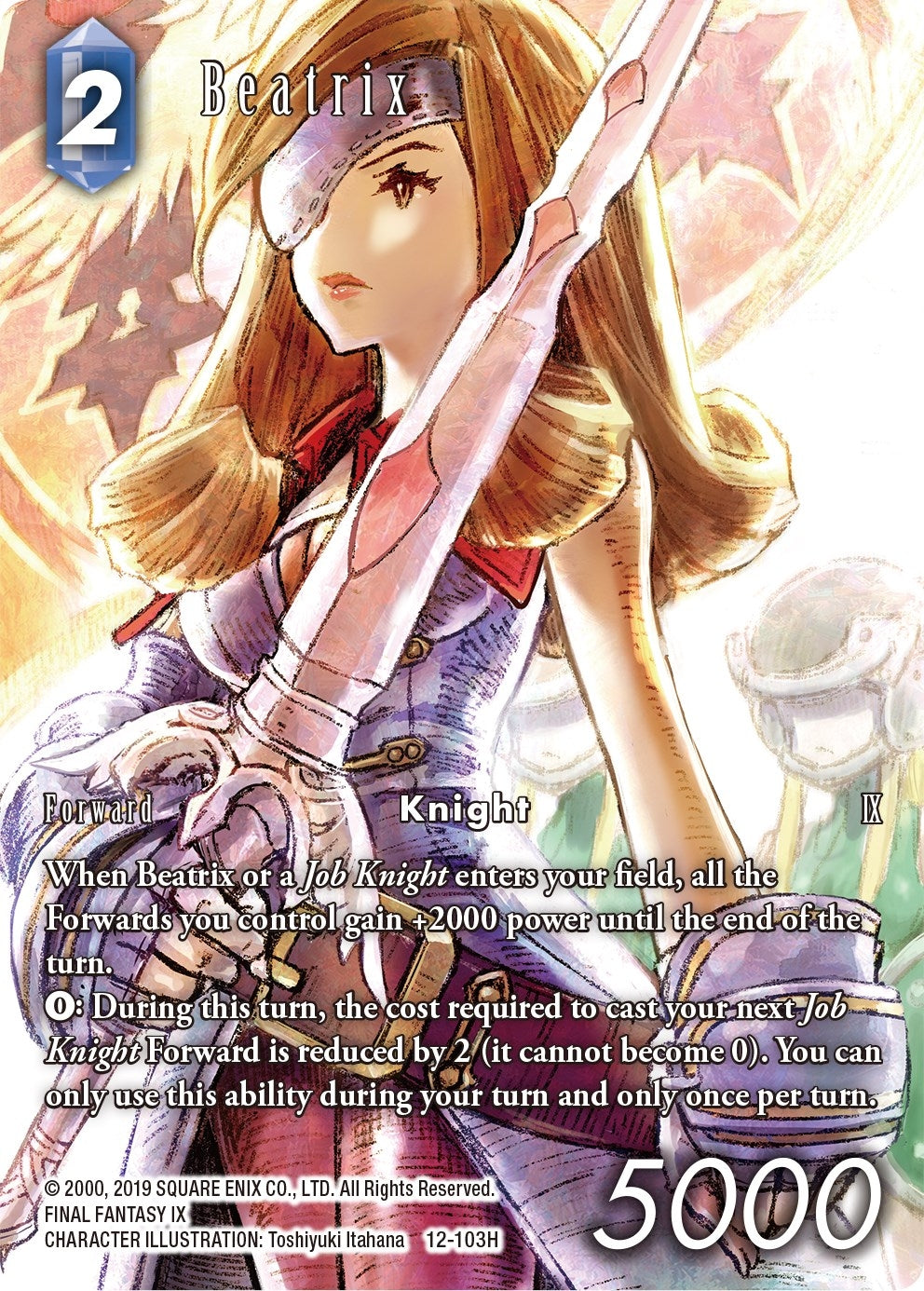 Image for Beatrix (Full Art) (Opus XII) (12-103H) - Final Fantasy TCG