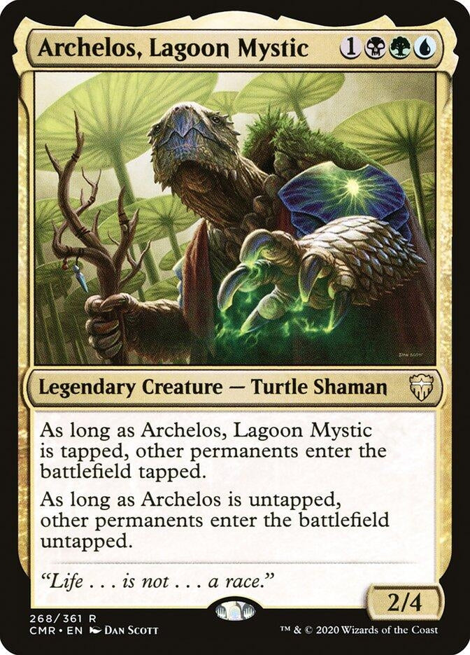 Image for Archelos, Lagoon Mystic (Commander Legends) (268) - Magic: The Gathering