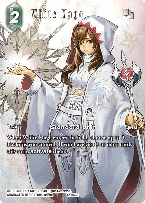 Image for White Mage (Full Art) (Opus XII) (12-043C) - Final Fantasy TCG