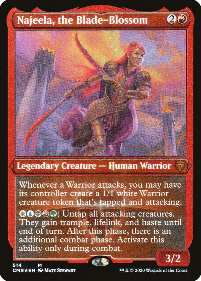 Image for Najeela, the Blade-Blossom (Foil Etched) (Commander Legends) (514) - Magic: The Gathering
