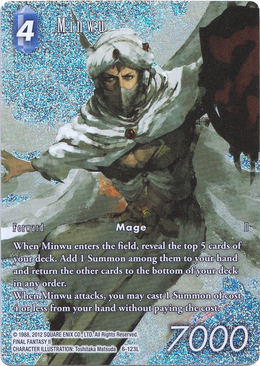 Image for Minwu (Full Art Reprint) (Opus XII) (6-123L) - Final Fantasy TCG