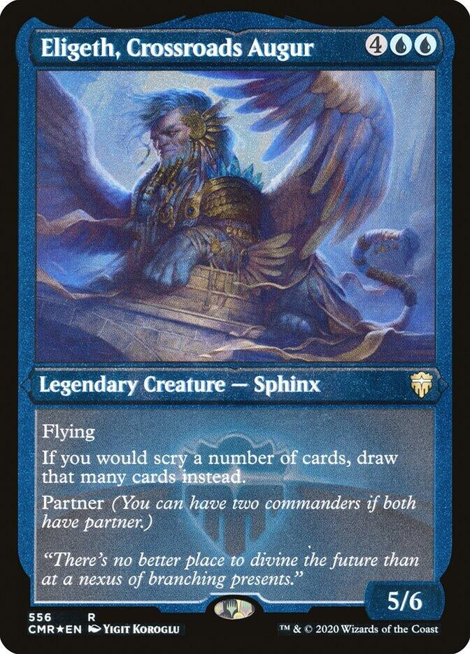 Image for Eligeth, Crossroads Augur (Foil Etched) (Commander Legends) (556) - Magic: The Gathering