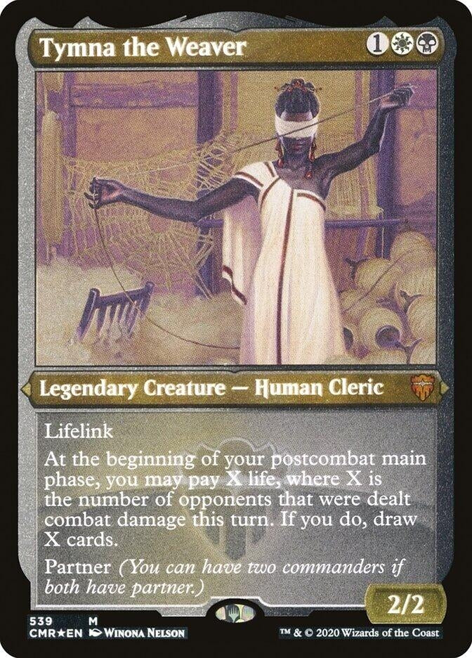 Image for Tymna the Weaver (Foil Etched) (Commander Legends) (539) - Magic: The Gathering