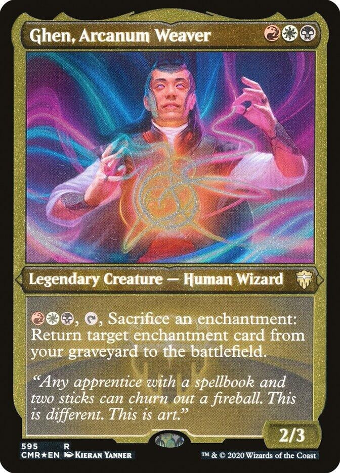Image for Ghen, Arcanum Weaver (Foil Etched) (Commander Legends) (595) - Magic: The Gathering