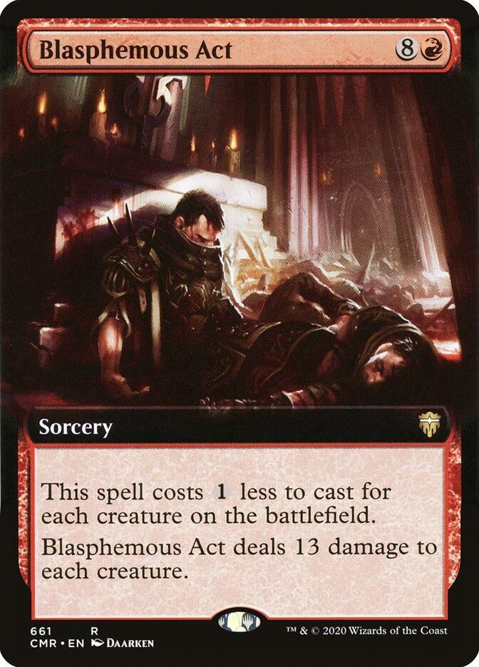 Image for Blasphemous Act (Extended Art) (Commander Legends) (661) - Magic: The Gathering