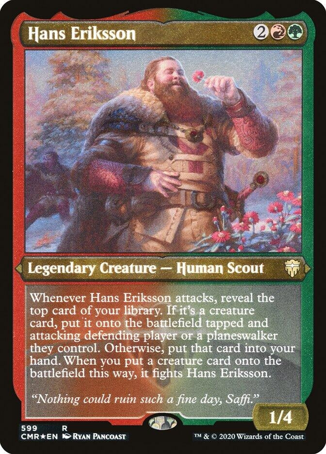 Image for Hans Eriksson (Foil Etched) (Commander Legends) (599) - Magic: The Gathering