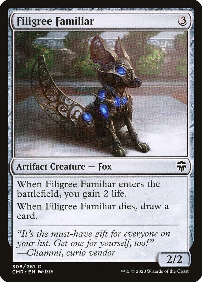 Image for Filigree Familiar (Commander Legends) (308) - Magic: The Gathering