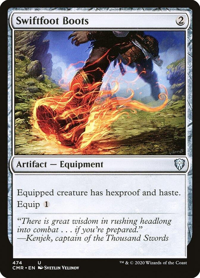 Image for Swiftfoot Boots (Commander Legends) (474) - Magic: The Gathering