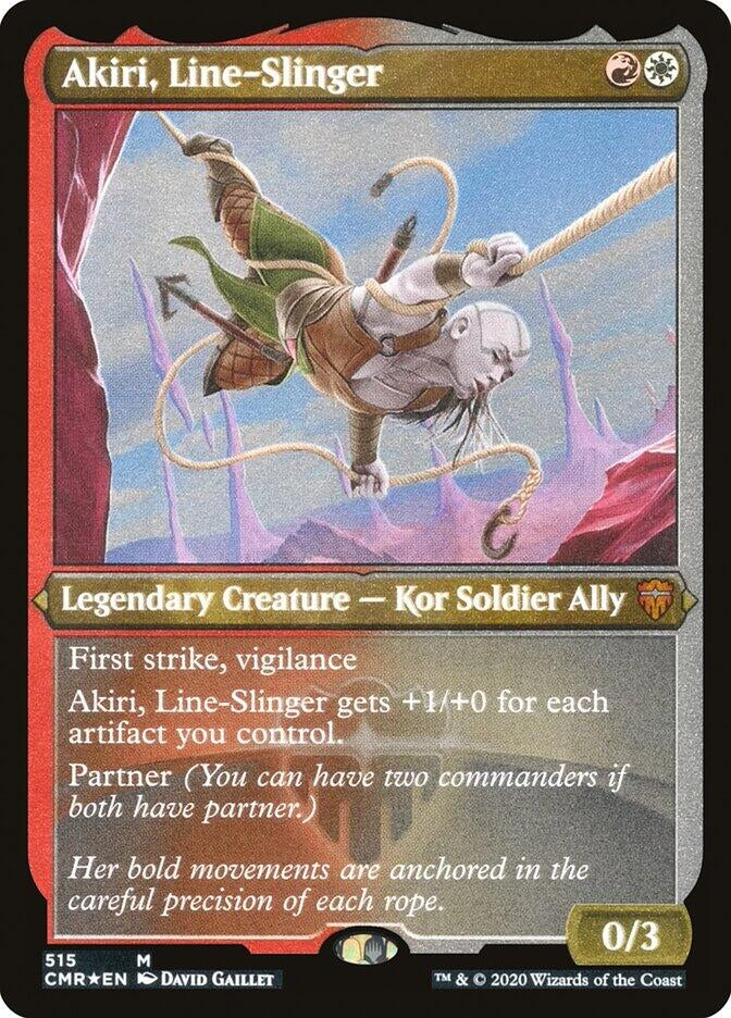 Image for Akiri, Line-Slinger (Foil Etched) (Commander Legends) (515) - Magic: The Gathering