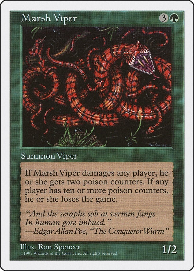 Image for Marsh Viper (Fifth Edition) - Magic: The Gathering