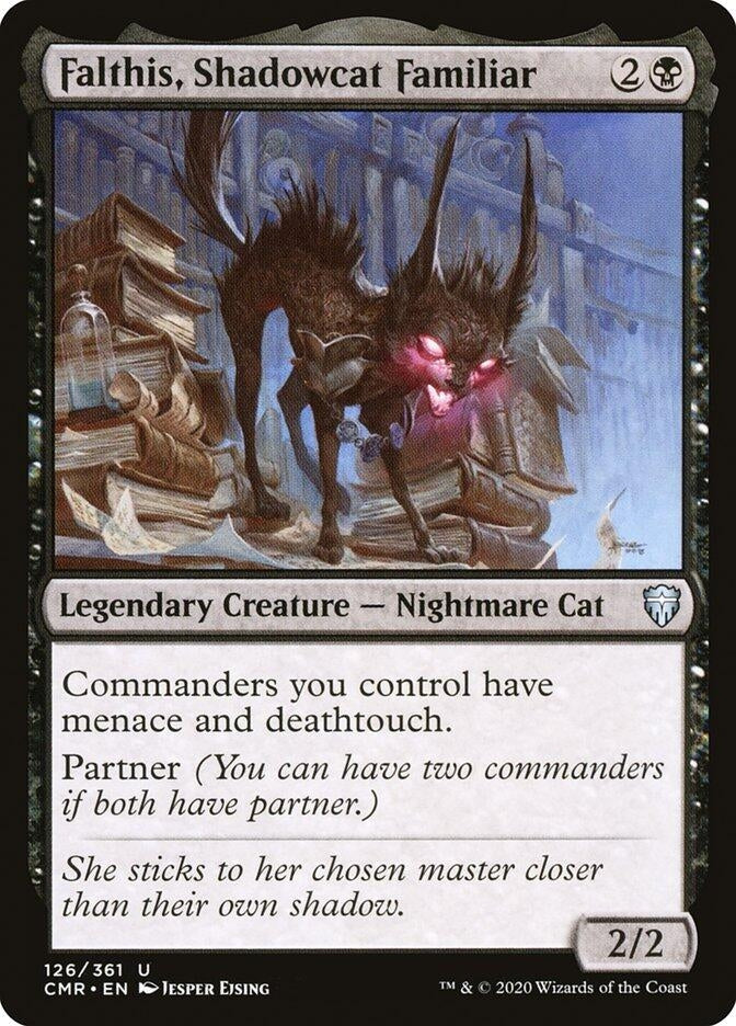 Image for Falthis, Shadowcat Familiar (Commander Legends) (126) - Magic: The Gathering