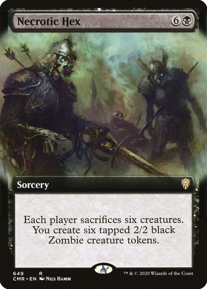 Image for Necrotic Hex (Extended Art) (Commander Legends) (649) - Magic: The Gathering