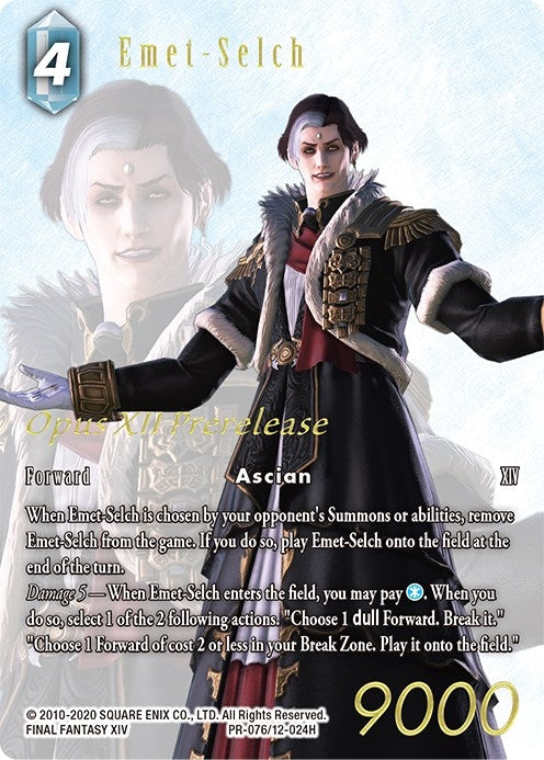 Image for Emet-Selch (Prerelease Promo) (FF: Promo Cards) (PR-076/12-024H) - Final Fantasy TCG