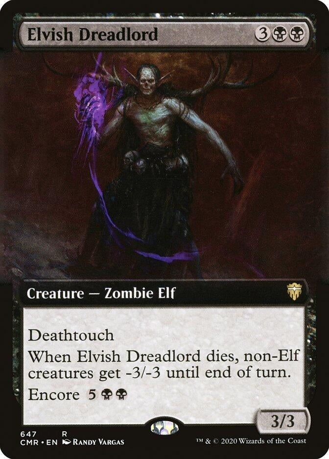 Image for Elvish Dreadlord (Extended Art) (Commander Legends) (647) - Magic: The Gathering