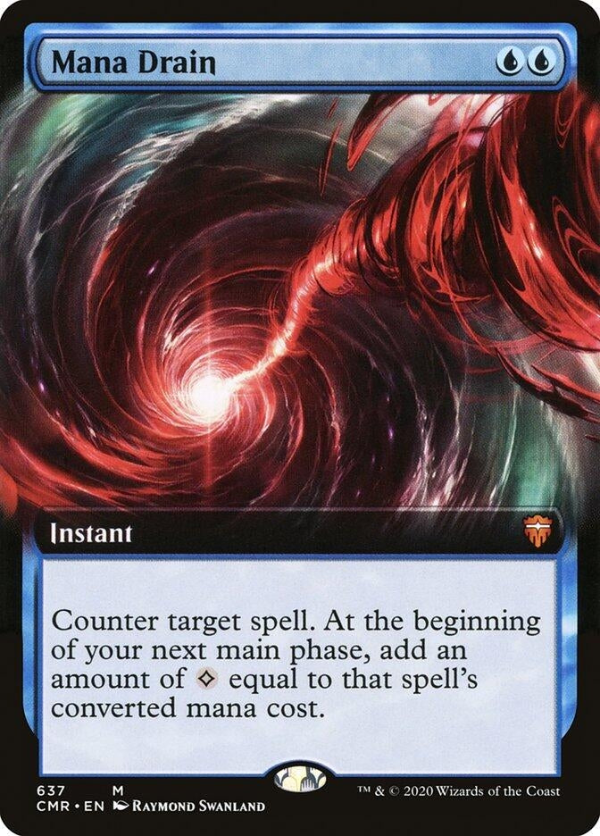 Image for Mana Drain (Extended Art) (Commander Legends) (637) - Magic: The Gathering
