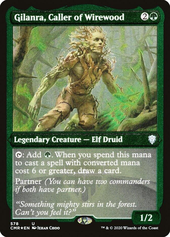 Image for Gilanra, Caller of Wirewood (Foil Etched) (Commander Legends) (578) - Magic: The Gathering