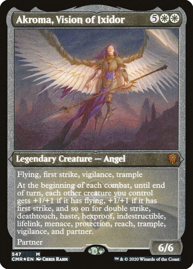 Image for Akroma, Vision of Ixidor (Foil Etched) (Commander Legends) (547) - Magic: The Gathering