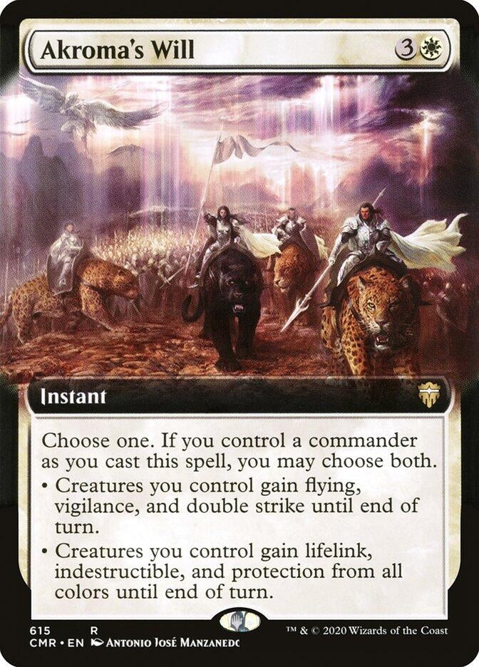 Image for Akroma's Will (Extended Art) (Commander Legends) (615) - Magic: The Gathering