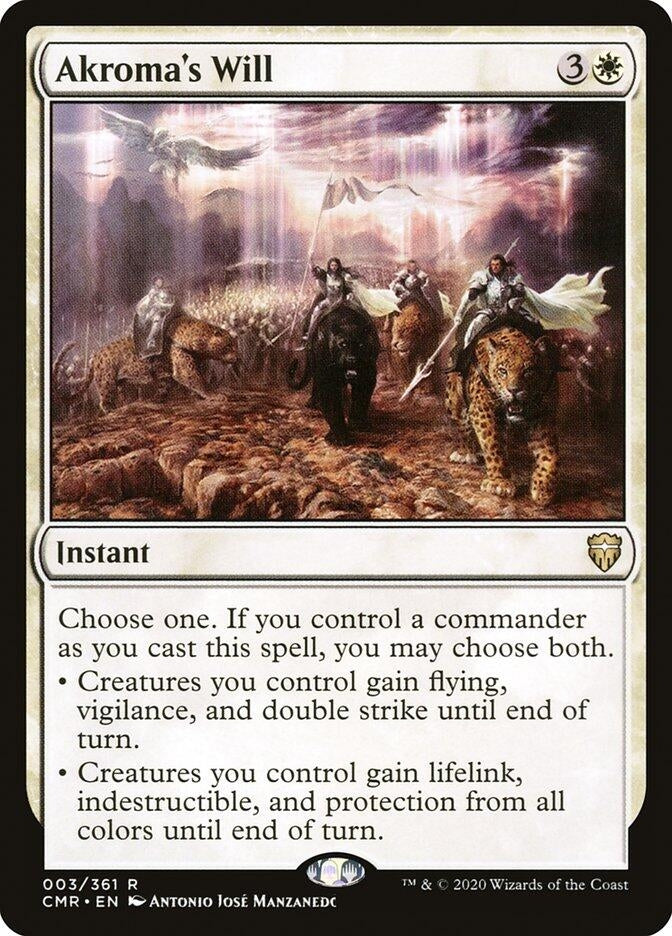 Image for Akroma's Will (Commander Legends) (3) - Magic: The Gathering