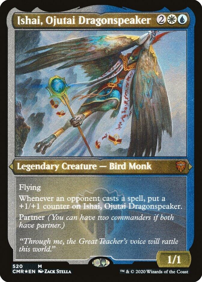 Image for Ishai, Ojutai Dragonspeaker (Foil Etched) (Commander Legends) (520) - Magic: The Gathering