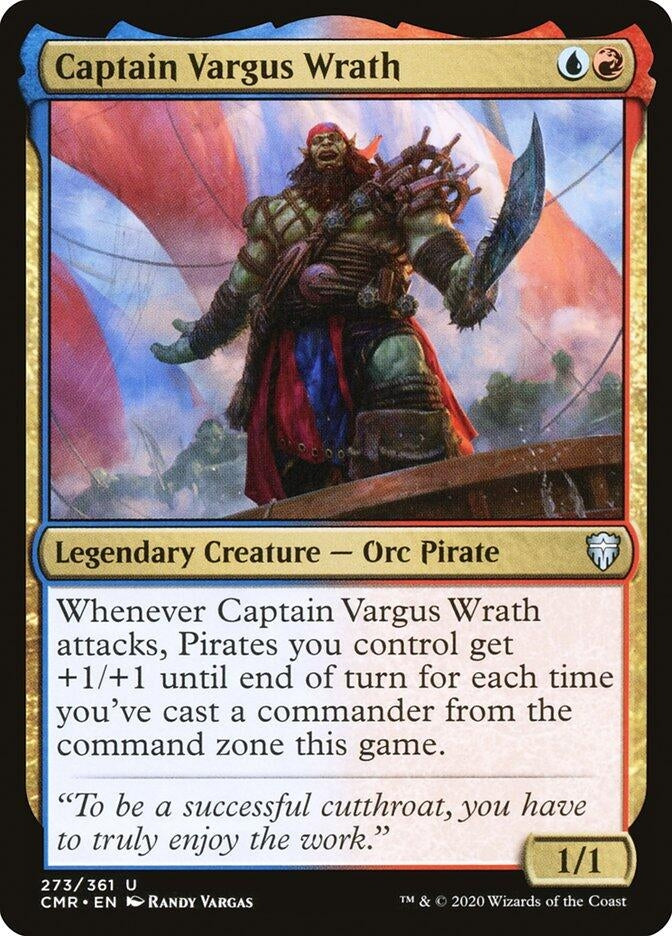 Image for Captain Vargus Wrath (Commander Legends) (273) - Magic: The Gathering