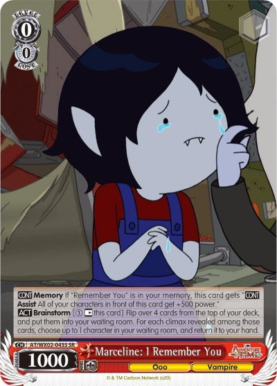 Image for Marceline: I Remember You (SR) (Adventure Time) (AT/WX02-043S SR) - Weiss Schwarz
