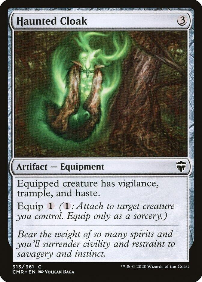 Image for Haunted Cloak (313) (Commander Legends) (313) - Magic: The Gathering
