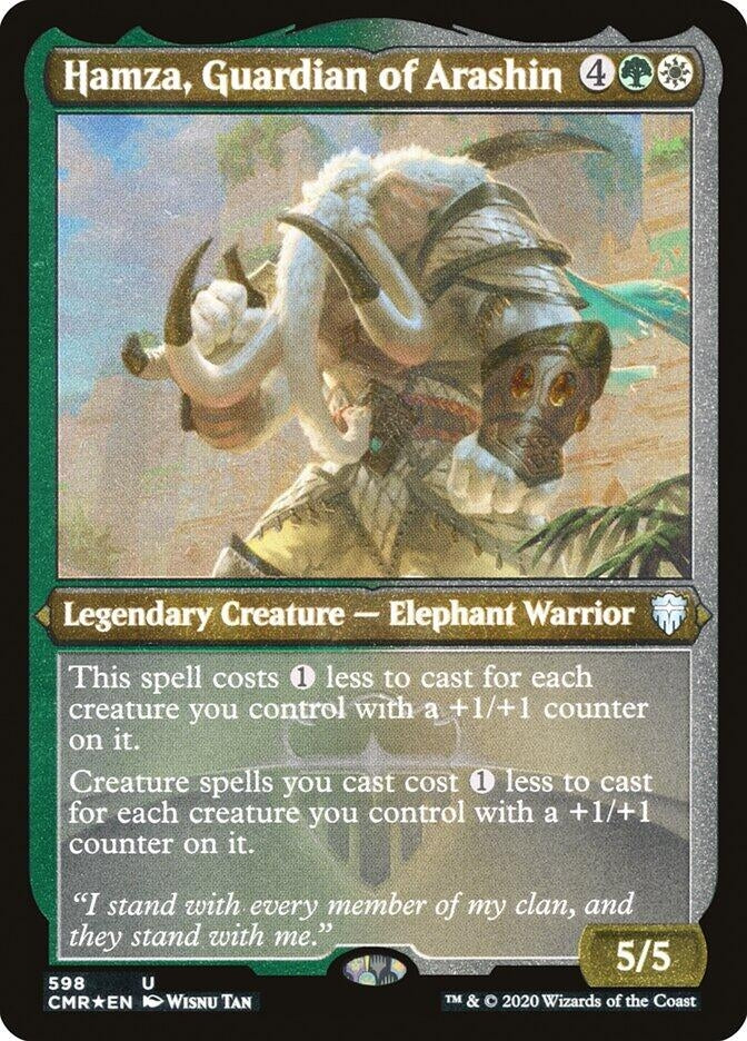Image for Hamza, Guardian of Arashin (Foil Etched) (Commander Legends) (598) - Magic: The Gathering