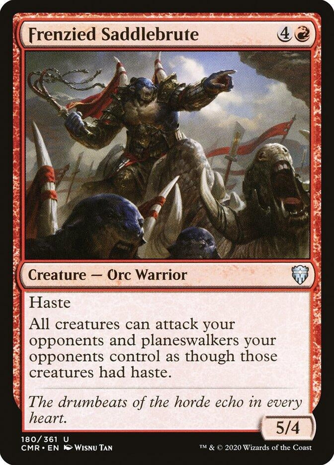Image for Frenzied Saddlebrute (Commander Legends) (180) - Magic: The Gathering