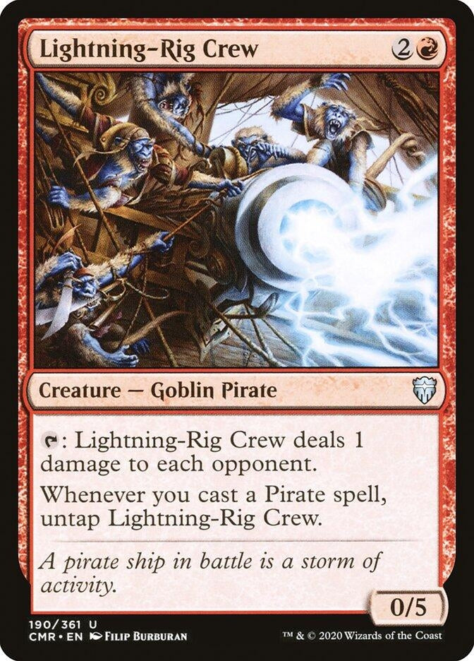 Image for Lightning-Rig Crew (Commander Legends) (190) - Magic: The Gathering