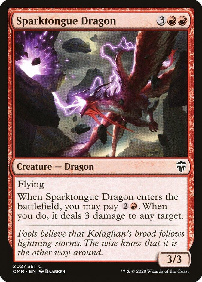 Image for Sparktongue Dragon (Commander Legends) (202) - Magic: The Gathering