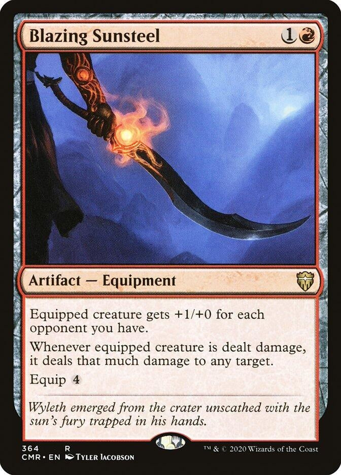 Image for Blazing Sunsteel (Commander Legends) (364) - Magic: The Gathering