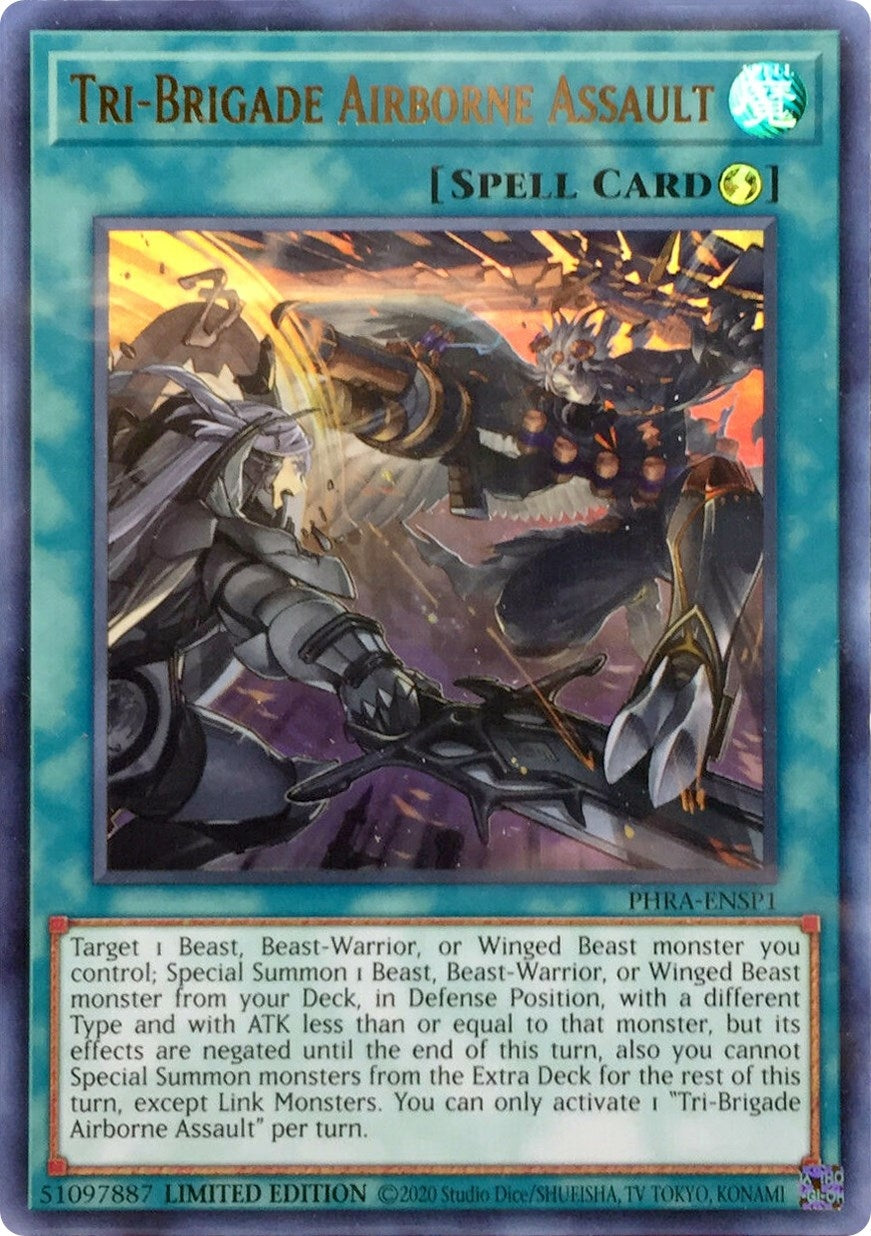 Image for Tri-Brigade Airborne Assault (UR) (PHRA-ENSP1) (Phantom Rage) (PHRA-ENSP1) - YuGiOh