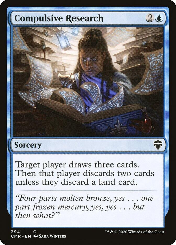 Image for Compulsive Research (Commander Legends) (394) - Magic: The Gathering