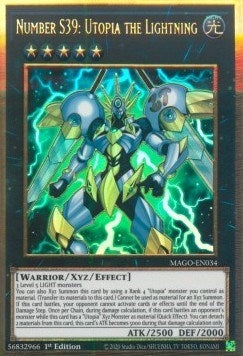 Image for Number S39: Utopia the Lightning (Maximum Gold) (MAGO-EN034) - YuGiOh