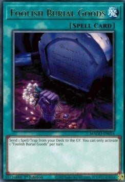 Image for Foolish Burial Goods (Maximum Gold) (MAGO-EN054) - YuGiOh