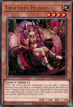 Image for Traptrix Mantis (Maximum Gold) (MAGO-EN076) - YuGiOh