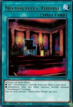 Image for Necrovalley Throne (Maximum Gold) (MAGO-EN088) - YuGiOh