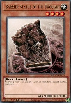 Image for Barrier Statue of the Drought (Maximum Gold) (MAGO-EN115) - YuGiOh