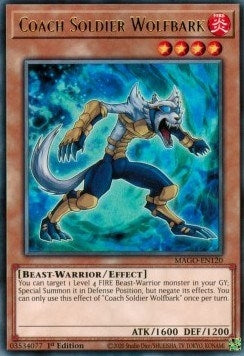 Image for Coach Soldier Wolfbark (Maximum Gold) (MAGO-EN120) - YuGiOh