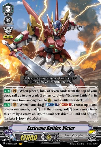 Image for Exxtreme Battler, Victor (V-BT11) (V-BT11/003EN)