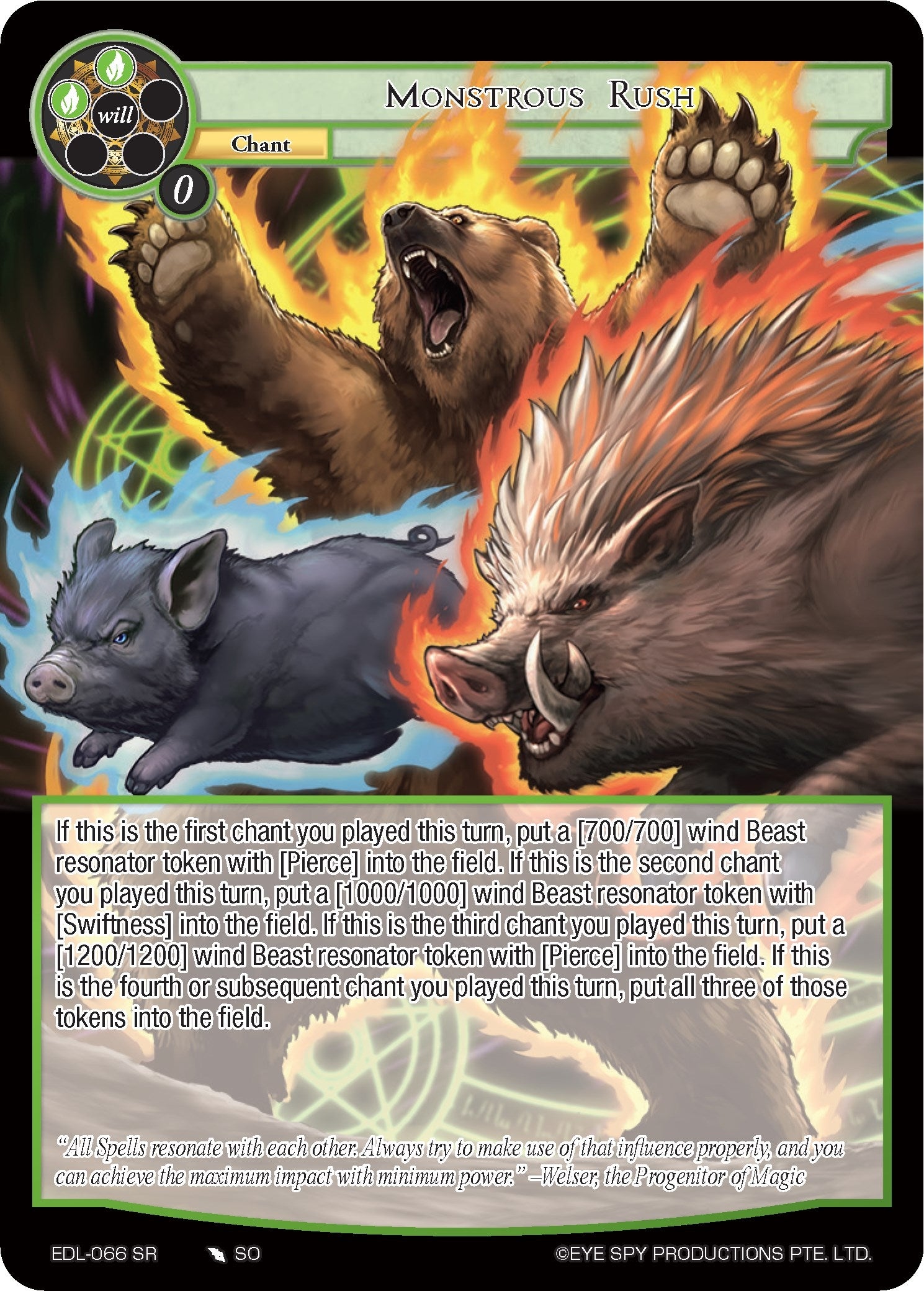 Image for Monstrous Rush (The Epic of the Dragon Lord) (EDL-066) - Force of Will